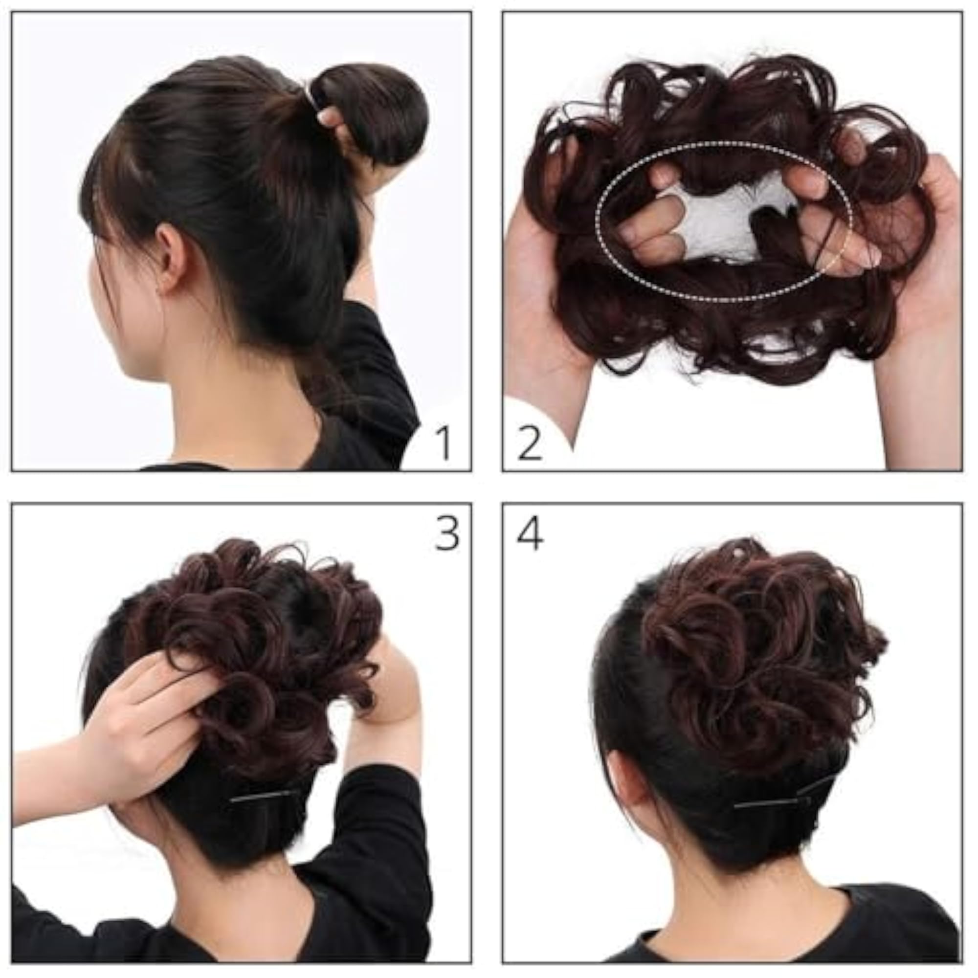 Messy Hair Bun Scrunchies Extension for Women