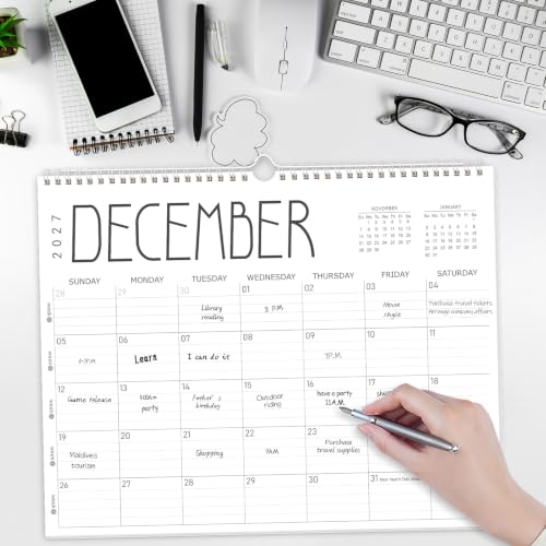 Image of GuassLee 2027 wall calendar 12 month, Jan 2027-Dec 2027, 14 inchx11 inch