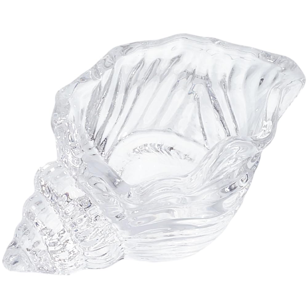 SUNNYCLUE Votive Candle Holders Glass Candle Holder Summer Ocean Hawaii Coastal Beach Seashell Shell Jewelry Dish Clear Transparent Glass Tealight Candlestick Holders for Wedding Party Home Decoration