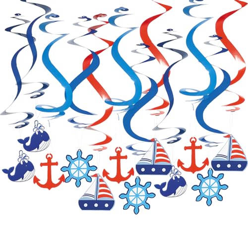 Cute Multicolor Little Sailor Hanging Swirl Decorations - 30