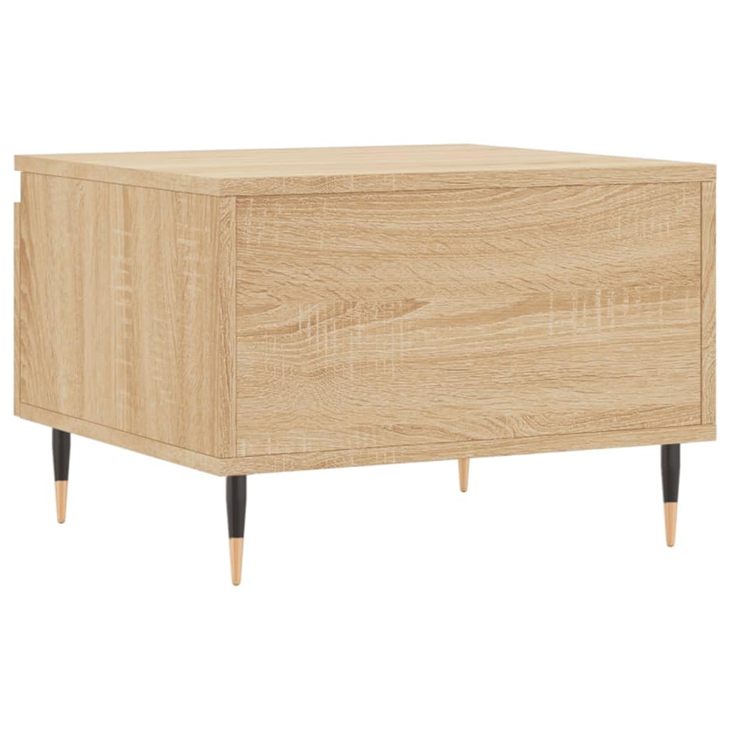 vidaXL Mesas de Centro 2 uds Madera ingeniería Roble Sonoma 50x46x35cm