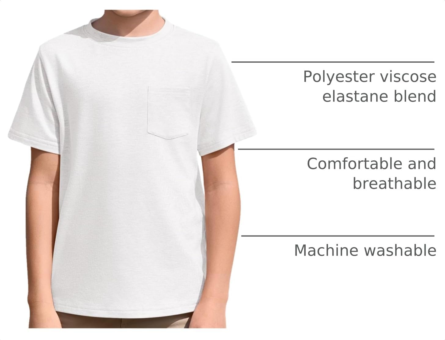 Haloumoning Boys Short Sleeve T Shirts Summer Crewneck Shirt 5-14 Years