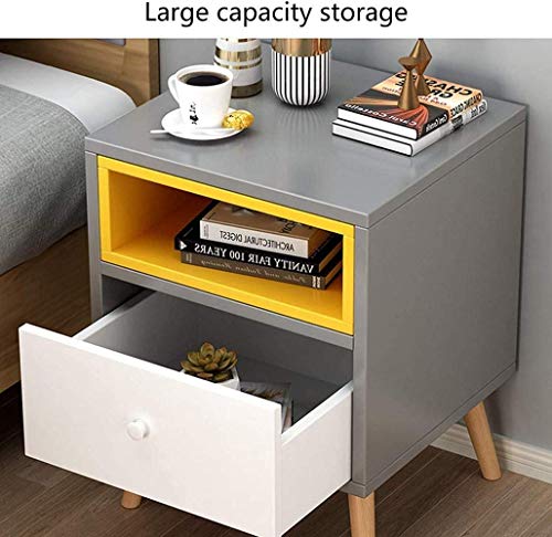 Table d'appoint jaune pour salon et chambre moderne - 4