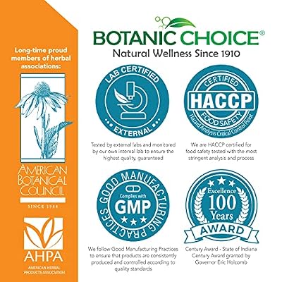 Botanic Choice Premium Turmeric Antioxidant Support - Joint Health Supplement for Adults - 180 Vege Capsules (500 mg each)