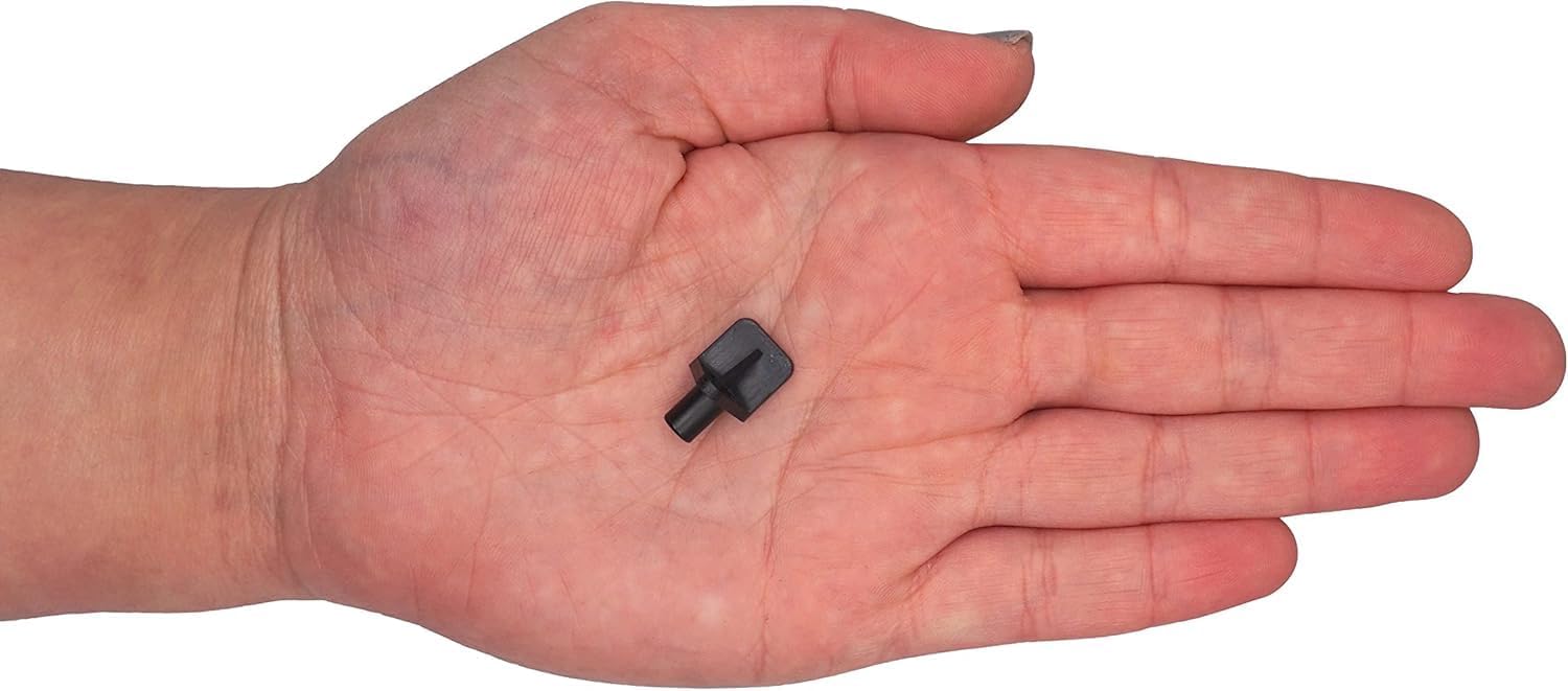 (Pack of 200) Shelf Support Pegs 0.19" (5 mm), Plastic Shelf Pegs Pins, Shelf Brackets, Black (S29)