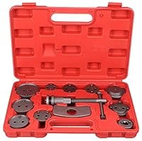 SIXTOL Brake Set 12 Bremskolbenrücksteller Set | 12tlg | Kunststoffkoffer | Rückstellwerkzeug zum des Bremskolben | Bremssattel Kolben Wind Zurück Tool Kit | KFZ Werkzeug | Bremse Instandsetzung
