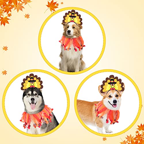 Thanksgiving Dog Costumes Turkey Headband with Dog Collar, Turkey Dog Headband Party Accessory, Dog Thanksgiving Costume with Dog Headband and Turkey Dog Collar for Medium and Large Dogs Thanksgiving Dog Costumes Turkey Headband with Dog Collar, Turkey Dog Headband Party Accessory, Dog Thanksgiving Costume with Dog Headband and Turkey Dog Collar for Medium and Large Dogs
