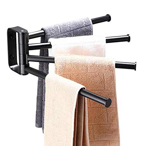 Porte-serviettes rotatif pliant pour cuisine et bain