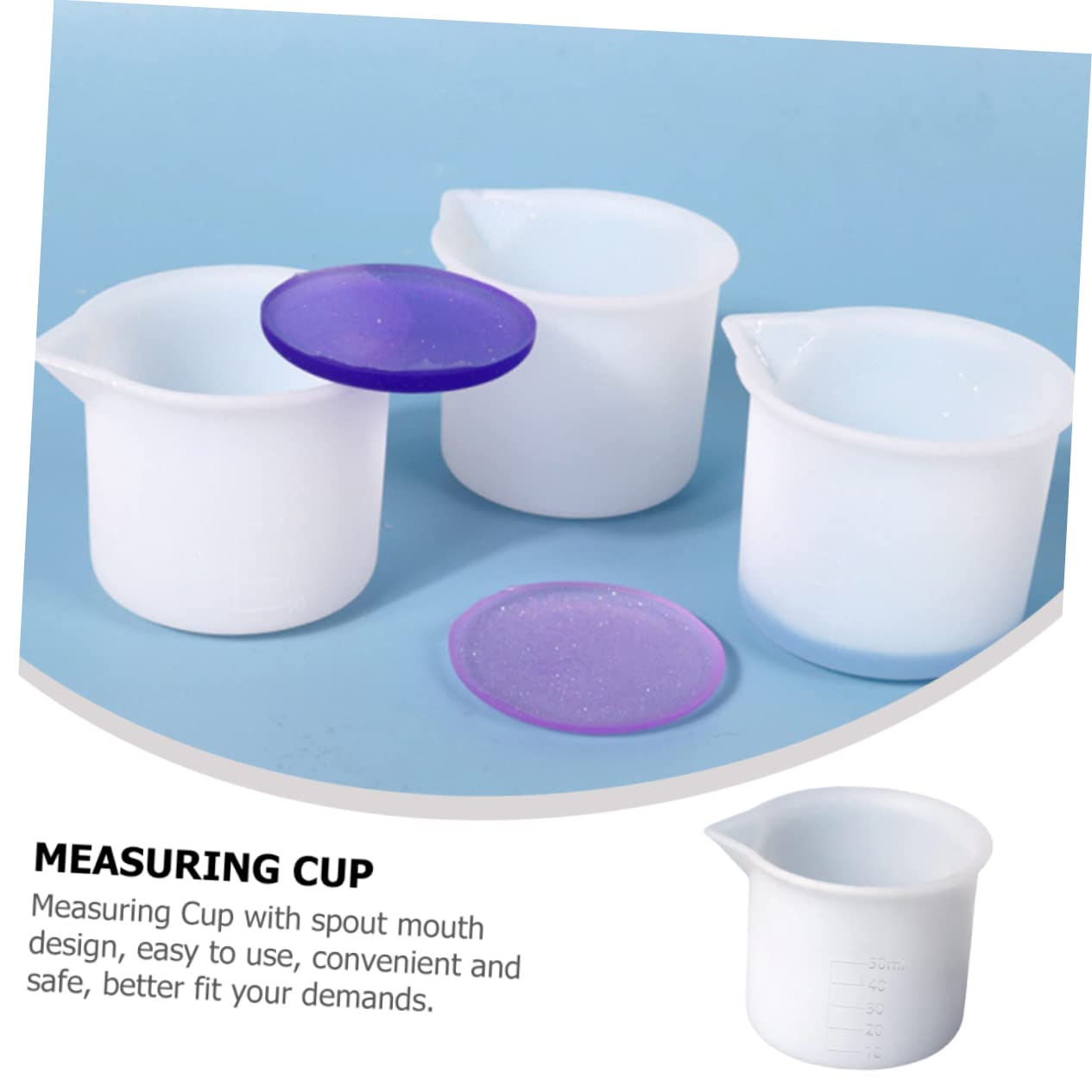 Silikon Messbecher Set, 3 Stück Messbecher Set Für Epoxidharz, Silikon
