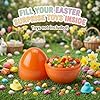 AquaHood Easter Eggs Decorations Plastic Large: 7 Inch 12 Pack Jumbo Fillable Colorful Bright Easter Egg Hunt Empty Bulk Assortment #3