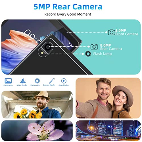 Android Tablet 8 Inch, Android 12.0 Tableta 32Gb Storage 512Gb Sd Expansion Tablets Pc, Quad-Core Processor 2Gb Ram 1280X800 Ips Hd Touchscreen Dual Camera Tablets, Support Wifi6, Bt, 4300 Mah Battery #TOP3