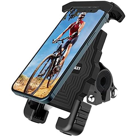 shenkey Bike Phone Holder,Anti-Shake Motorcycle Phone Mount,Universal Handlebar Cellphone Holder for Bike Motorcycle Compatible with iPhone 13/12/11 Pro/XR/XS MAX,Galaxy S20/S10/Note 10 and More Cover