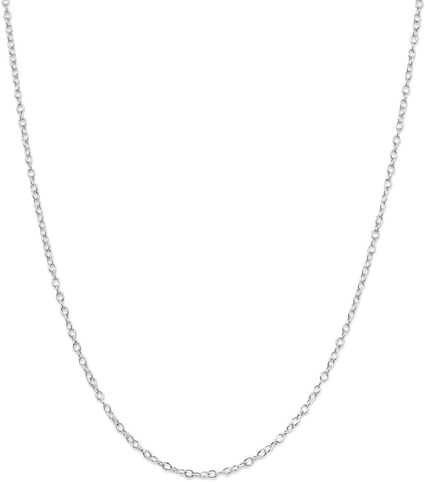IceCarats 925 Sterling Silver 2.25mm Thin Rolo Cable Chain Necklace Polished