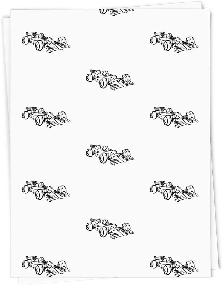 5 x A1 'F1 Race Car' Gift Wrap/Wrapping Paper Sheets