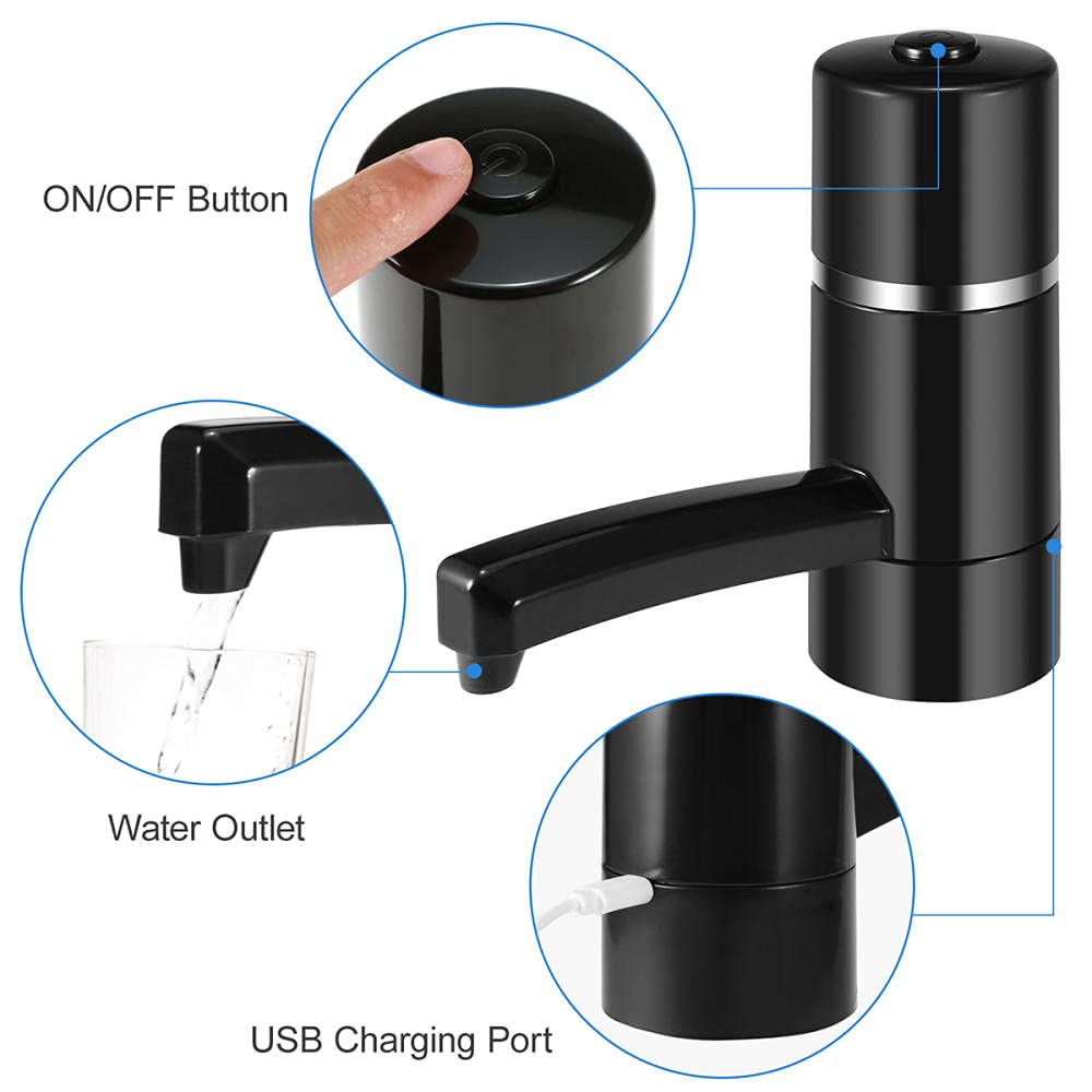 Dispensador de Bomba de Botella de Agua, Filtro De Agua Personal para Acampar, Juego De Purificador De Agua Portátil Filtro De Agua Pajita para Filtración De Agua Paja