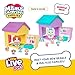 Little Live Pets Dog House Playset Bundle, Mama Surprise Families Beagle and Maltese Collection, Interactive Fold-Out Dog Playset Toy Gift for Kids 5+