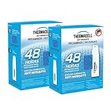 Thermacell Pack de 2 Recambios 48h Incluye 24 Pastillas con Repelente, 8 Cartuchos de Gas, Compatible con Todos los aparatos.