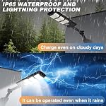 Solar Lights Outdoor Waterproof 2 Pack - Solar Flood Lights Outdoor Motion Sensor LED 6500K Solar Security Lights