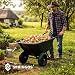 SPRINGOS Schubkarre 300 Liter Zweirad-Schubkarre Gartenschubkarre