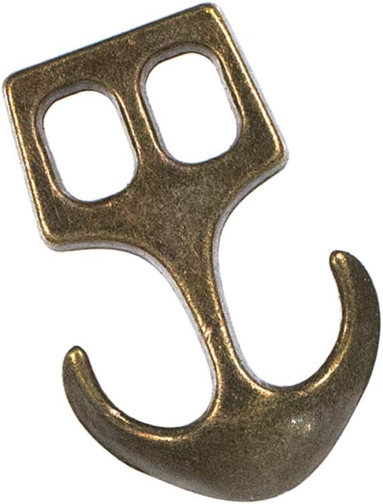Craft County Metal Anchor and Hook Two Hole Clasps – for Creating Bracelets, Necklaces, Belts, and Other Accessories or Jewelry (Bronze Anchor, 2 Pack)