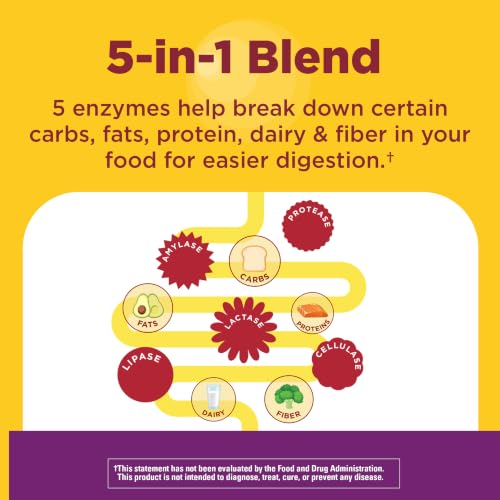 Nature Made Digestive Enzymes 5-in-1 Blend, 90 Chewable Tablets - image 3