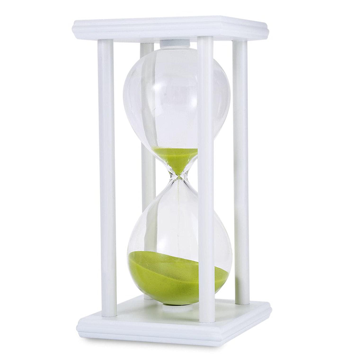 Temporizador de arena de 60 minutos de reloj de arena de la cocina de la escuela de madera moderno reloj de arena reloj de arena temporizador de té decoración del hogar regalo