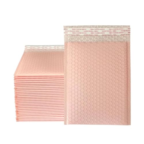 Self-Seal Bubble Mailers,Padded Envelopes,Self Seal Multicolor Multiple Sizes 50 pcs(Light pink50pcs,18*23cm)