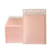 200 Stück Luftpolsterversandtasche 4x8 Zoll – Hot Pink, Selbstklebend, Wasserdicht, Jiaro Pack