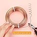 BENECREAT Multicolor Jewelry Craft Wire Gradient Color Aluminum Wire (18 Gauge, 306 Feet) Bendable Metal Wire with Storage Box for Jewelry Beading Craft Project - Silver, Gold, Brown, Red, Sienna