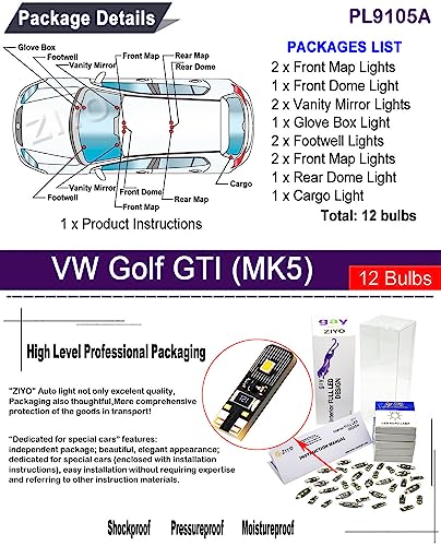Kit de Luces LED Interior para Golf GTI MK5 2004-2008 miniatura 2