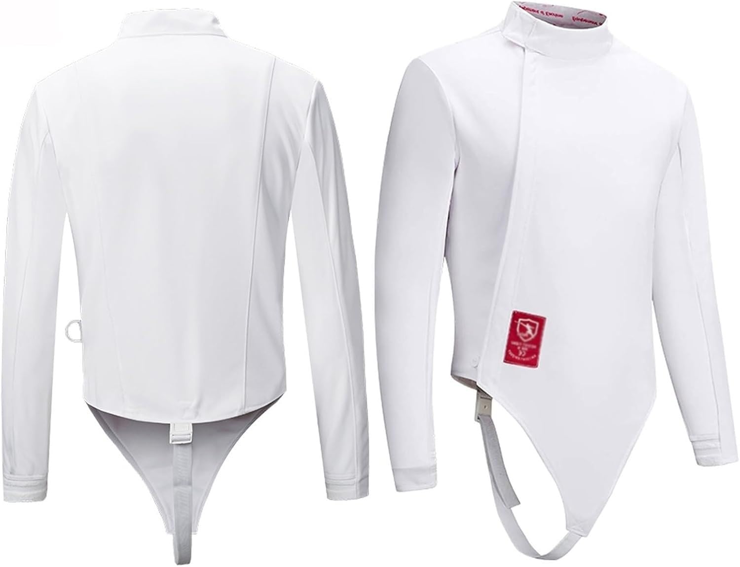 Fechtjacke 350N, Schutzkleidung Für Fechterinnen Und Fechter, Atmungsaktive Fechtausrüstung Für Florett Degen Säbel, Sportbekleidung Für Erwachsene, Kinder Und Anfänger E,36