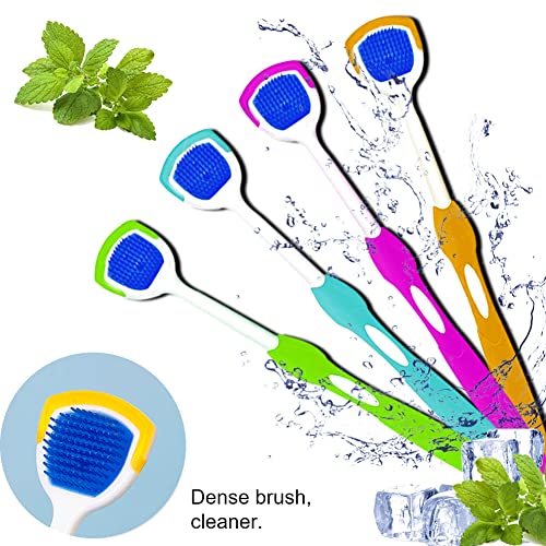 Igoolee 8 Pack Colorful Tongue Scraper Cleaner For Adults Kids 100% Bpa Free Fresher Tongue Scraper Brushes For Reducing Bad Breath Keeping Oral Health (8 Pack) #TOP2
