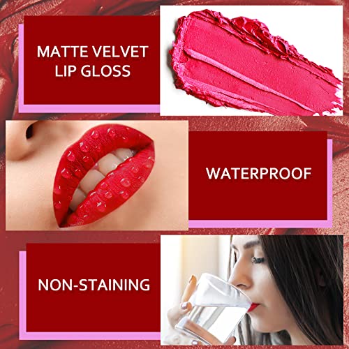 Luxsea Matte Liquid Lipstick Set 24 Colors Shining Lip Gloss Set Waterproof Long Lasting Lip Kit High Pigmented Moisturizing Lipstick Set For Women Girls #TOP6