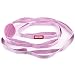 Peace Yoga Durable 7ft Cotton Yoga Stretching Exercise Strap Band with Multiple Grip Loops - Pink
