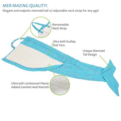 Catalonia-Mermaid-Tail-Sherpa-Blanket-Super-Soft-Warm-Comfy-Sherpa-Lined-Knit-Mermaids-with-Non-Slip-Neck-Strap-for-Girls-Women-Adults-Teens-Birthday-Blue 51ALcgtApmL