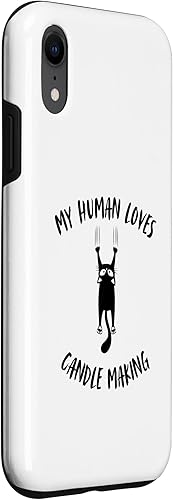 Miniatura 3 de iPhone XR My Human Loves Candle Making - Cat Parent Hobby Lover Case