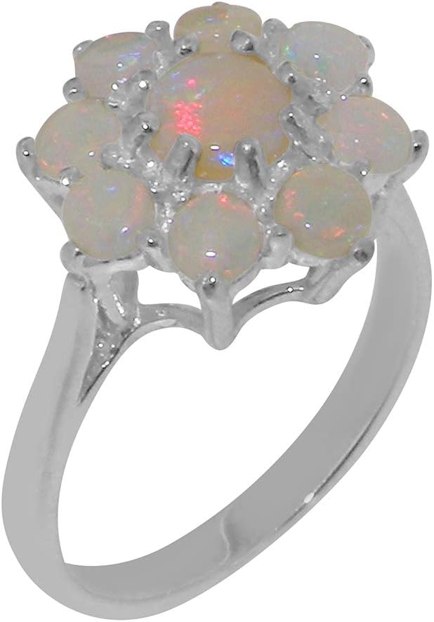 英国製（イギリス製） K9 ホワイトゴールド 天然 オパール