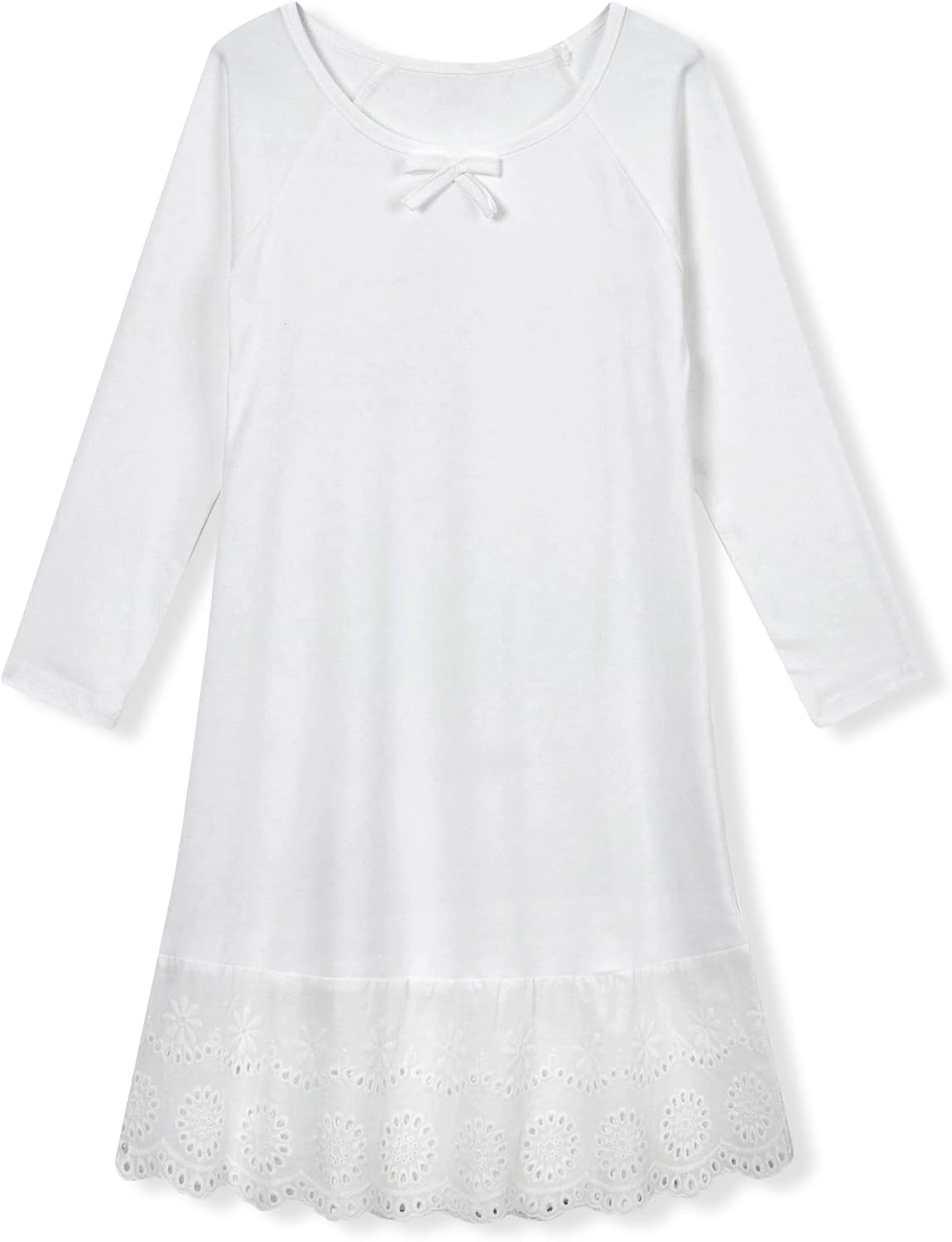 Vieille Girls Nightgowns Long Sleeve Princess Sleepwear Cute Kids Pajama Dress Size 5-12 Years