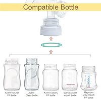 Vista 2 de Maymom Kit de conversión compatible con extractores de leche Medela (seleccionados) para ser compatible con botellas Avent Classic, botella Avant