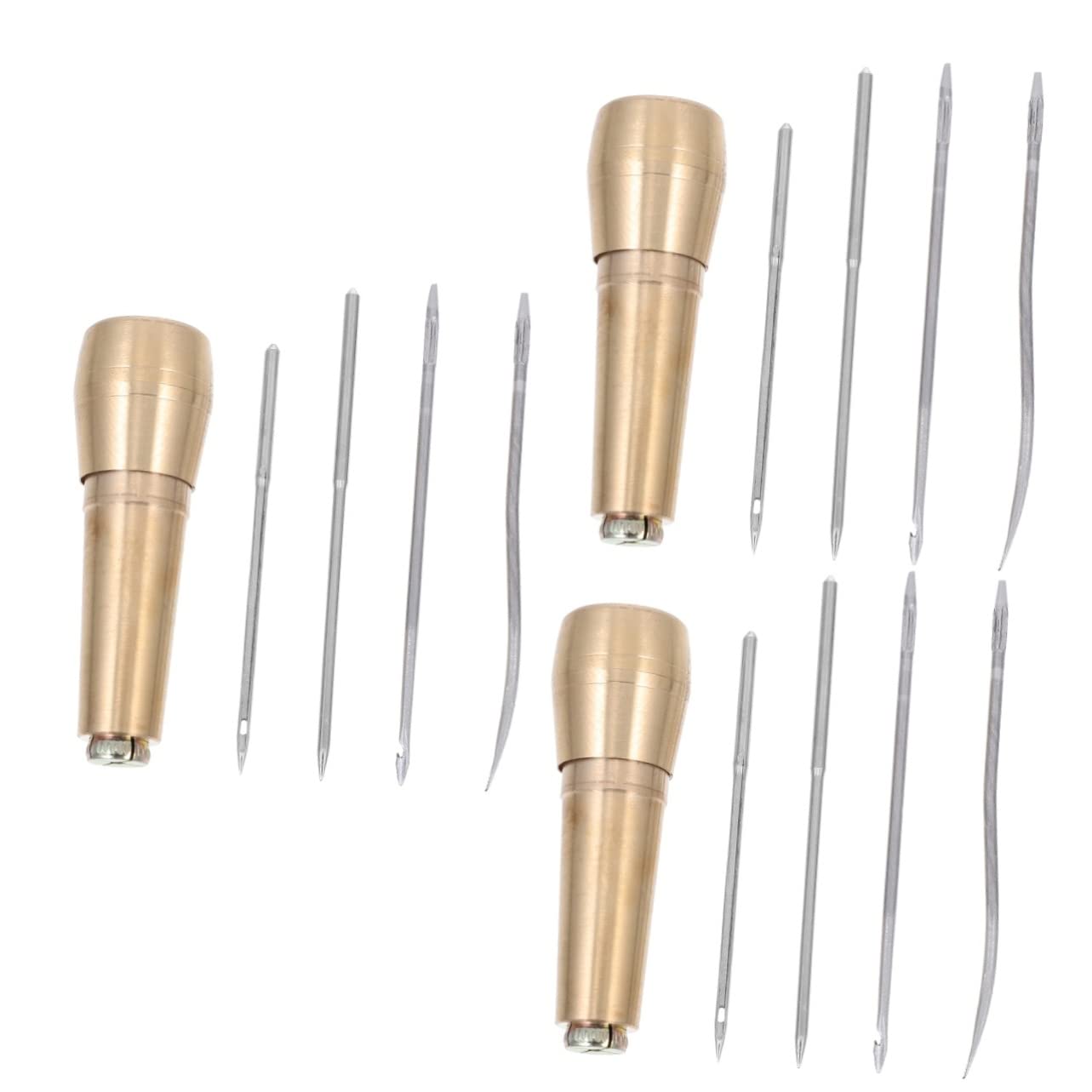 ARTIBETTER 1 Set Drillable Copper Awls Portable Sewing Awls for Carpets Canvas Upholstery Repair Tools for Crafting and Projects