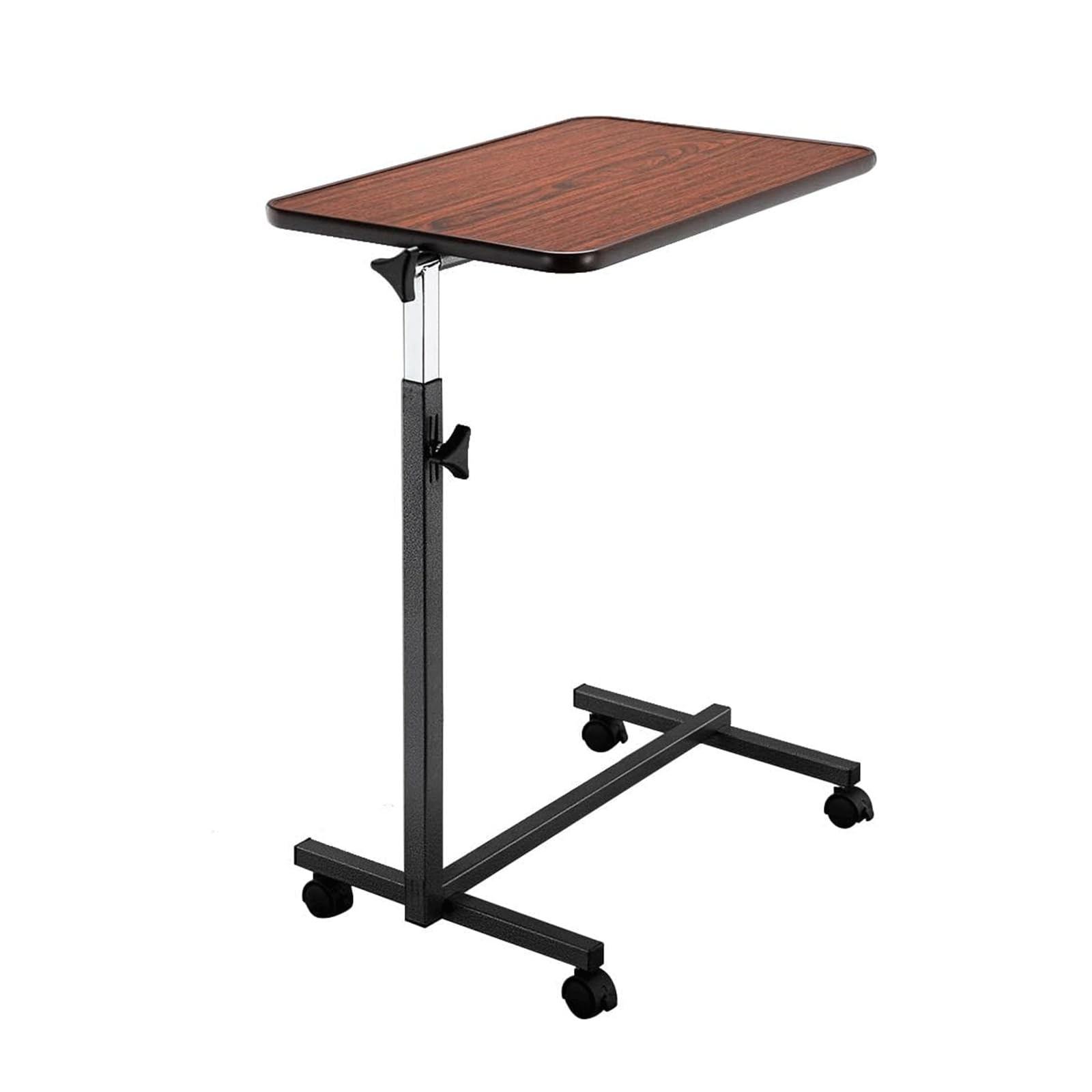 Table de lit réglable avec roulettes pour ordinateur portable