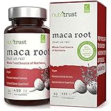 GARANTÍA DE PASO MÍNIMO DE NUTRITRUST - Garantizamos que nuestros productos están hechos con el Número mínimo de pasos necesarios para que sean seguros y efectivos para su consumo. Eso significa que no agregamos rellenos, pasos adicionales o aditivos para aumentar el precio o introducir Cosas que tu cuerpo no necesita. Cada porción contiene 400 uI (2500 mg) de extracto de raíz de Maca por cápsula. Probamos de forma independiente cada lote para garantizar la potencia y la pureza.