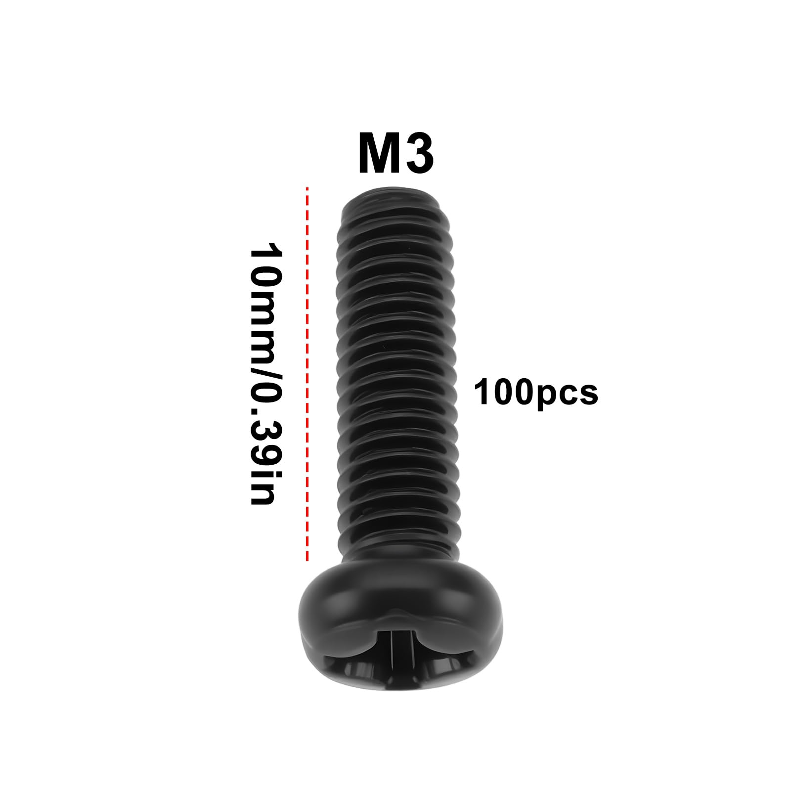 LT Easiyl 100Pcs Cross Round Head Screws M3x10mm 9804159 Compatible with RC Buggies Touring Cars Rally Cars - Image 4