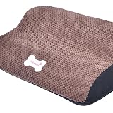 Dualoai Hunderampenstufen, Hundetreppe für Kleine Hunde, Hochbettklettern, Abnehmbare Abdeckung, Sanfte Neigung, Haustiertreppe für Den Innenbereich, für, Kaffee