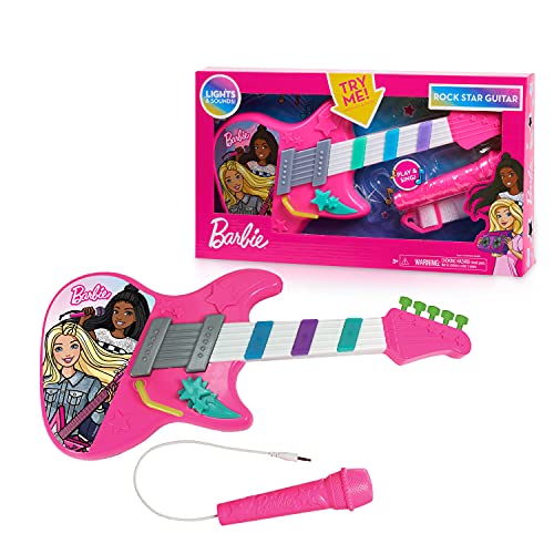 Barbie Rock Star Guitar, Interactive Electronic Toy Guitar...