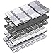LIXURIATE Geschirrtücher für Küche - 100% Baumwolle 5 Stück Küche Geschirrtücher Set 70x50cm super saugfähig und schnell trocknend Qualitätshandtücher (grau)