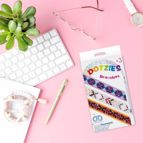 DIAMOND DOTZ ® DOTZIES – Kit geométrico, de fabricação de pulseiras de arte de diamante, kit de puls
