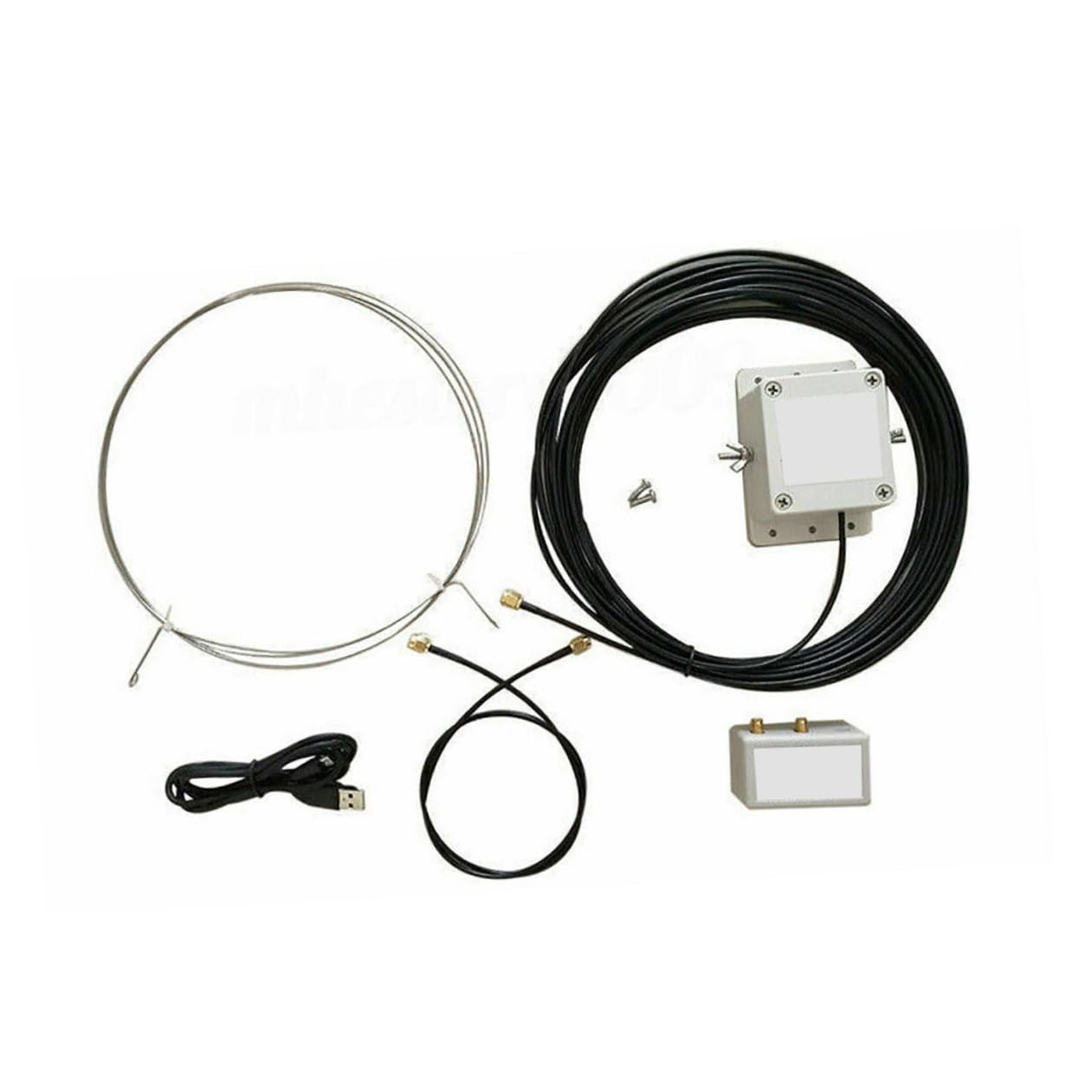 Antenne Active Acier Inoxydable USB Faible Bruit Suppression De Bruit pour Réception Moyennes Ondes Et Ondes Courtes Installation Facile Balcon Toit
