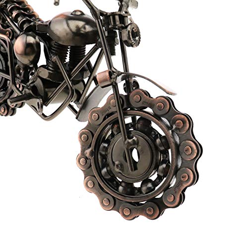 Create idea Metall-Kettenrad-Ornament im Retro-/Vintage-Stil, bronzefarben, handgefertigt, Metallmodell, Kettenrad-Ornament, Kunstskulpturen, Sammlerstück, Geschenk