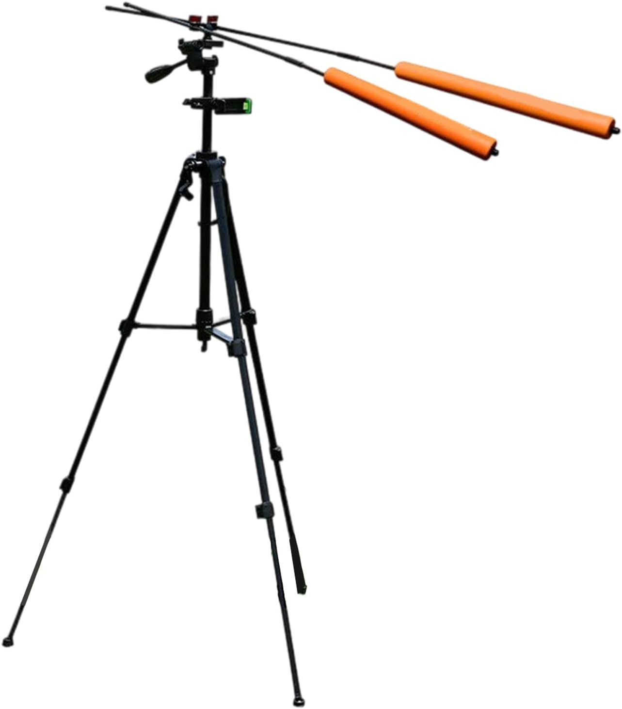 ゴルフトレーナー,360度調整可能トレーニングロッド | スマホホルダー三脚スタンド練習器具 ウォームアップ室内自宅庭園打撃練習場用